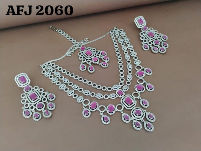 American Diamond Necklace Set